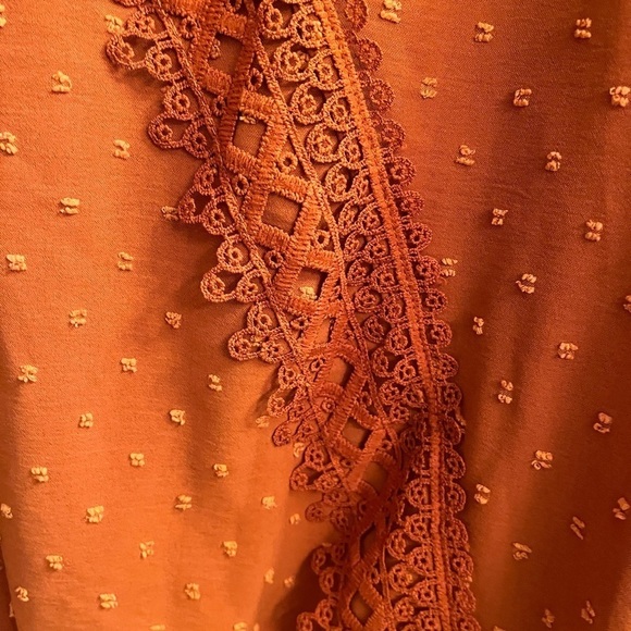 2025 COLOR~WOMEN’S~ LONG SLEEVE~ BLOUSE~MUTED ORANGE~ - Picture 6 of 7